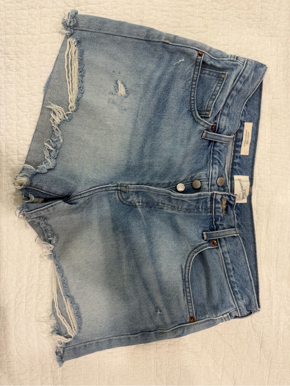 Universal Thread Light Blue Women Denim Shorts